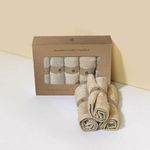 TUSHY Bamboo Bidet Bum Towels | Soft, Reusable, Super Absorbent, and Fast-Drying | Eco-Conscious Alternative for a Sustainable Clean | Gentle on Skin, Reduces Paper Waste, Machine Washable, Set of 5