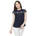 Go.4.it Women's Regular Fit Top (4974_Navy_Medium)