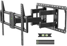 USX MOUNT Full Motion TV Wall Mount for 42-95 Inch TVs up to 150 Lbs, Pre-Assembled with Hardware and Drill Template, Smooth Swivel, Tilt, Extension, Max VESA 600x400mm, 16″/18″/24″ Wood Studs, XML943