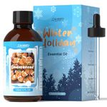 SALUBRITO Gingerbread Essential Oil 4 Fl.Oz (120ml), Pure & Natural Fragrance Oils, Winter Essential Oil for Diffuser, Candle & Soap Making, Massage, Strong Scented Oil for Christmas