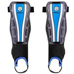 Obbsen Football Ankle Shin Guards for Kids Youth Adults, Protective Shin Pads with Ankle Sleeves | Boys and Girls