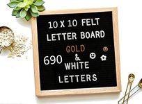 Felt Letter Board 10*10 inch Wooden