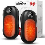 Hand Warmers Rechargeable 2 Pack: 3 Levels Heating Magnetic Electric Hand Warmers, AI Smart Chips Safe Heat Portable Handwarmers for Raynauds, Winter Outdoor Camping, Skiing, Hunting (Black)