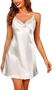 Marvmys Camisones de Mujer Verano Tirantes Seda Camisones Sexys Mujer Cortos Camisón Mujer Dormir de Encaje XL