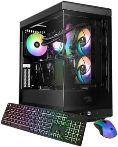 iBUYPOWER Y40 PRO Black Gaming PC Desktop Computer AMD Ryzen 7 9800X3D CPU, AMD Radeon RX 7800 XT 16GB GPU, 32GB DDR5 RGB 5200MHz RAM, 2TB NVMe SSD, Windows 11 Home, Keyboard, Mouse - Y40BA7R78XT01