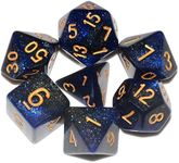 Galaxy DND Dice 7Pieces, Glitter Sp