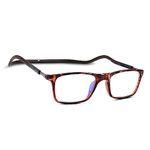 IRYZ Unisex Reading Glasses | Magnetic open from front | Adjustable Retainer length | Near vision power +1 +1.25 +1.50 +1.75 +2 +2.25 +2.50 +2.75 +3| Foldable| Free size | For men & women