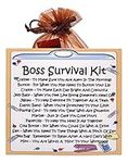 Boss Survival Kit ~ Fun Novelty Gift & Greetings Card Alternative | Birthday Present | Thank You | Boss Gift | Personalised Keepsake