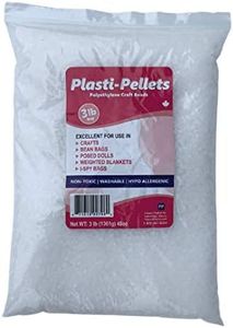 Plasti-Pellets - 3 Pound Bag Weighted Stuffing Beads, Poly Beads, Craft Pellets, Resin
