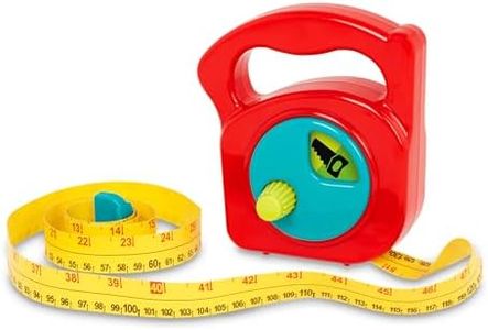 Battat – Toy Measuring Tape – Working Reel & Easy-Hold Handle – Tool Discovery Carousel – Metric & Imperial Units – 2 Years + – Big Tape Measure
