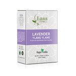 Lass Naturals Lavender and Ylang-Ylang Soap 125g (Set of 6) each - Handmade Bathing Bar with Sedative Properties - Skin Care