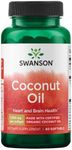 Swanson EFAs Coconut Oil Made with Certified Organic Coconut Oil (1000mg, 60 Softgels)