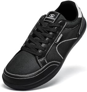 HOBIBEAR Barefoot Shoes | Minimalist Zero Drop Sneakers | Lightweight for Running, Walking & Gym Black, 11 Wide Women/10 Wide Men