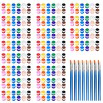 20 Pack Mini Acrylic Paint Set,12 Colors Acrylic Paint Strips for Kids&Adults Craft Paint,280 PCS Kids Paint Set Container Strips Storage, Perfect for Home Birthday Classroom Party Favors……