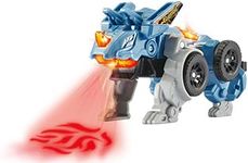 VTech Switch & Go Dinos Turmoil The Triceratops Kids Toy, Interactive Dinosaur Toy Switches Into a Car, 2-In-1 Educational Toy, Dinosaur Toys for Boys & Girls 3, 4, 5, 6+ Years, English Version