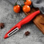 Top Chef Good Grip Kitchen Peeler for Vegetables and Fruits, Red