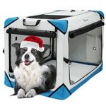 YITAHOME Pet Soft Dog Crate, Foldable Travel Dog Crate, Folding Pet Carrier, 91 x 63 x 63 cm