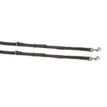 Shires Aviemore Leather and Elastic Side Reins - 32" x 5/8" Black