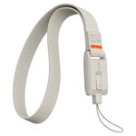 Spigen Classic LS Lanyard Strap, Classic Floppy Disk & Display Design Compatible with iPhone, Secure Keychain Strap with Locking Hook - Stone