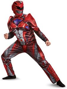 Disguise Men's Red Ranger Movie Muscle Adult Costume, X-Large