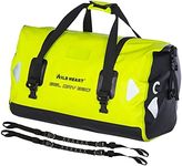 WILD HEART Waterproof Travel Duffel Bag PVC500D Double-Bottom with Rope and Inner Pocket 40L 66L 100L, Fluorescent Green, 40L