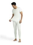 XYXX Men's Alpine Cotton Rich Thermal Set (M; Off White)