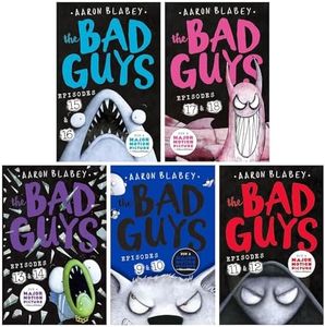 The Bad Guys 5 Books Collection Set By Aaron Blabey (Episodes 9-18)