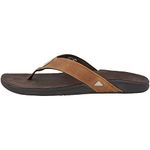 REEF Men's Sandals J-Bay III | Premium Full Grain Mens Leather Sandals for Instant Comfort