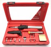 All Splendid Industrial Butane Soldering Iron Set-With 5 tips and Solder Wire-Hot Air Blower- Micro Blow Torch