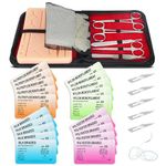 Spectabilis Suture Practice Kit for Medical Students, Large Silicone Pad 14 Pre-Cut Wounds, Supplies for Vet/Nursing Students Only for Training Surgical Practice Wound Closure Stitches