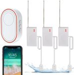 WiFi Water Sensor 3 Pack, Smart Water Leak Detector with Adjustable Alarm and App Alerts, Smart Home Kit with Expandable Other Smart Sensors for Kitchens, Basements, Bathroom, Sink, Laundry, Floods