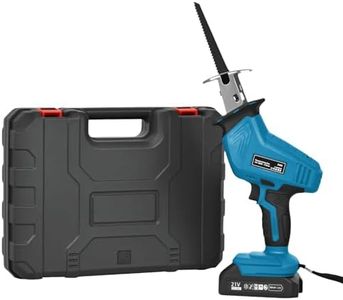 Oppsbuy Reciprocating Saw Cordless, 0-3500SPM Power Saw with 4 Blades, Multi Saw Sabre Saw Woodworking Reciprocating Saw Cutting