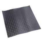 PATIKIL Shock Absorbing Mat, Rubber Anti Vibration Pads 20" x 20" x 0.12" Diamond Garage Mats for HAVC Washing Dryer Air Conditioner Garage Floors Car, Black