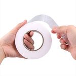 Wefab Iron on Hem Tape Double Sided Tape Buckram Interfacing Interlining Fusible 20mm Wide x 100 Yards Long Sewing Accessory Adhesive (2)