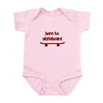 CafePress Born To Skate Skateboard - Cute Infant Bodysuit Baby Romper