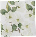 Caspari Entertaining with White Blossom Paper Cocktail Napkins, Pack of 20