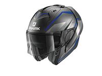 Shark EVO ES YARI Mat ABS Motorcycle Helmet Medium, Grey/blue