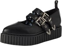 Lamoda Women's Believer Platform, Black Pu, 9.5 US