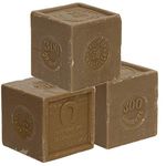 Savon de Marseille - French Soap Cube made with Organic Olive Oil - Suitable for All Skin Types - 300 Gram Cubes - Set of 3