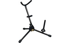 Hamilton SS391 Alto/Tenor sax Stand, Black, includes Flute/Clarinet peg