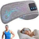 Sleep Headphones, Bluetooth 5.2 Headband Sleeping Headphones, 26H Playtime Wireless Eye Mask Sleep Earbuds for Side Sleeper Office Air Travel Cool Tech Gadgets Unique Gifts