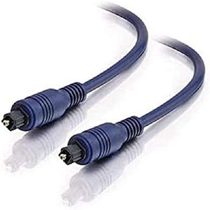 C2G 2M Velocity TOSLINK Optical Audio Digital Cable Suitable for JBL, LG, SONOS, Samsung, Sony, Philips, Bose Soundbar, HDTV, PS4, Xbox, Surround Sound, Home Cinema and More