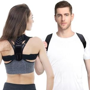 Posture Corrector for Women and Men,Adjustable Upper Back Brace, Breathable Back Support straightener, Providing Pain Relief from Lumbar, Neck, Shoulder, and Clavicle, Back