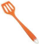 Baskety Silicone Turner Spatula/Slotted Spatula, High Heat Resistant to 480°F, Hygienic One Piece Design, Non Stick Rubber Kitchen Utensil for Fish, Eggs, Pancakes, Wok 26.5 * 6. 2CM (ORANGE)