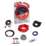 BOSS Audio Systems KIT20 0 Gauge Amplifier Installation Wiring Kit - A Car Amplifier Wiring Kit Helps You Make Connections and Brings Power to Your Radio, Subwoofers and Speakers