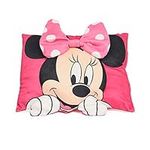 Disney Minnie Mouse 3D Decorative Throw Pillow for Kids Soft Plush Embroidered Cushion for Girls and Boys Gift Essential (13”x16”) by Nemcor , Pink