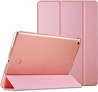 ProCase iPad 9.7 Case 2018 iPad 6th Generation/2017 iPad 5th Generation Case(Model: A1893 A1954 A1822 A1823), Ultra Slim Lightweight Stand Case with Translucent Frosted Back Smart Cover -Pink