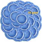 20 pcs Polishing Bonnet Pads (5 to 6 Inches) Buffer Bonnets Microfiber Car Polishing Bonnet Buffer Bonnets Waxers Bonnet Set Car Polisher Pad Bonnet Microfiber Bonnet Polisher Bonnet Buffing Pad Cover