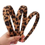 AUDTOPE 3PCS Headbands for Women Girls,Padded Headband Non Slip Headband with Leopard Print Head Bands Comfortable Headbands Cute Headbands Hair Accessories,Leopard