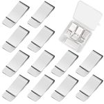 Money Clip,12pcs Stainless Steel Money Clip for Cash Credit Cards Bill (Slim, Silver)